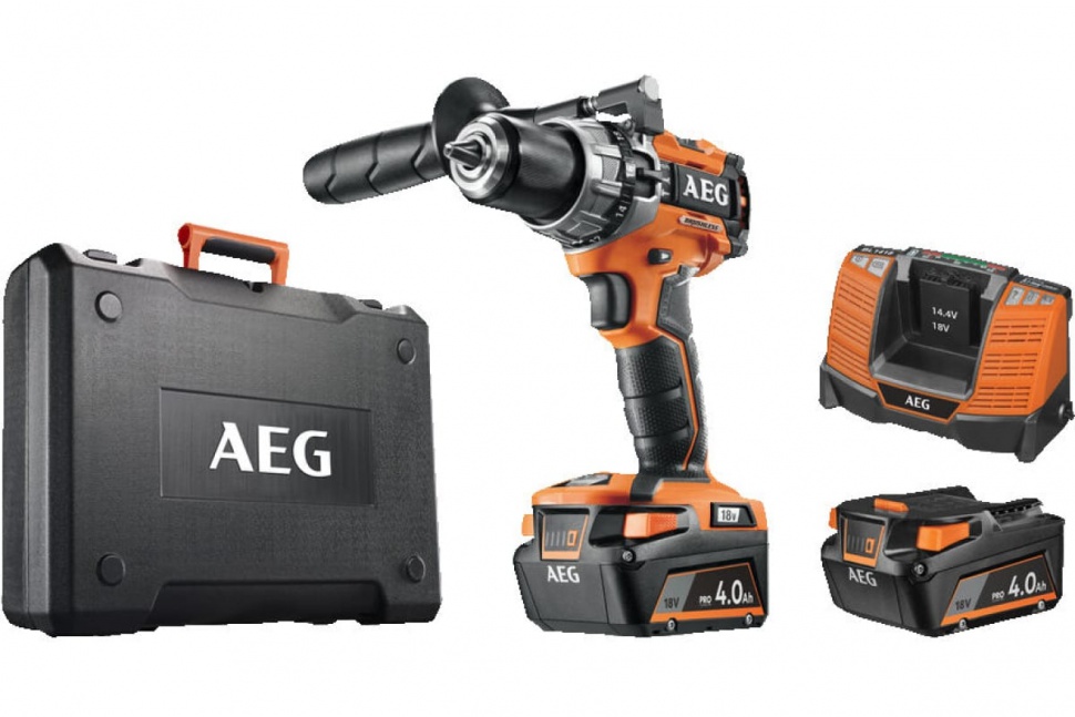 Бесщеточная дрель-шуруповерт AEG BSB18C2BL LI-402C 4935464097
