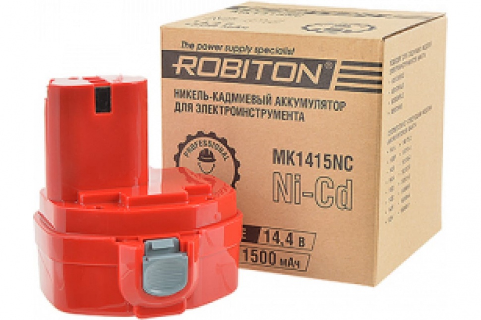 Аккумулятор MK1415NC (14.4 В, 1.5 Ач) для электроинструментов Makita Robiton 15885