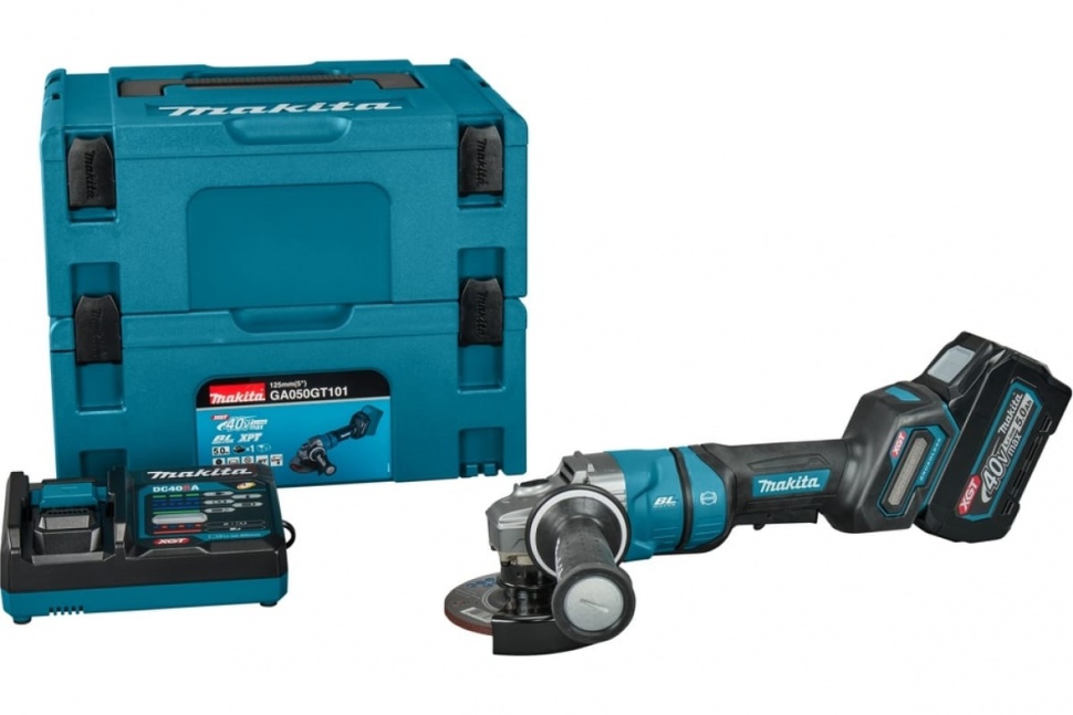 Шлифовальная угловая аккумуляторная машина Makita XGT BL 40 В GA050GT101